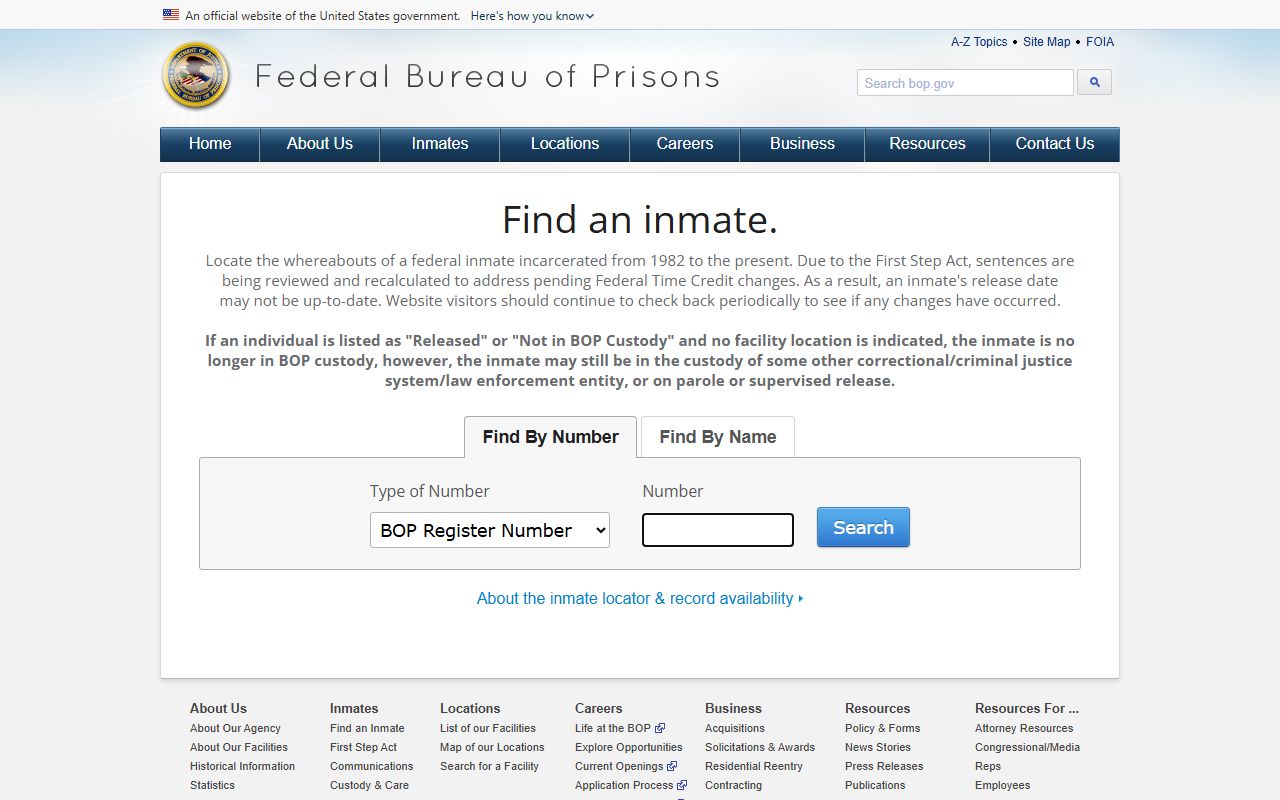 Pima County inmate search - Federal Bureau of Prisons inmate locator