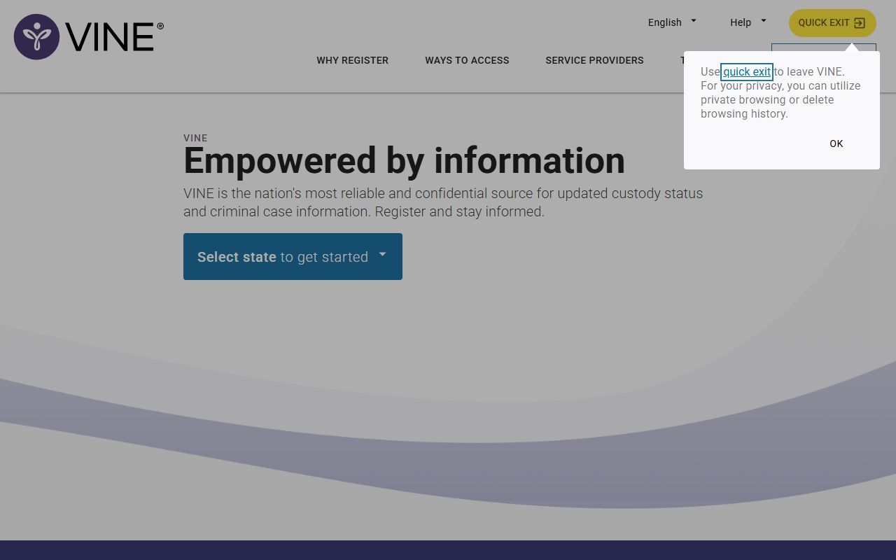 Pima County inmate search - VINELink national custody-status notification portal